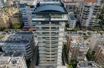 Seaside Serenity: Modern 1+1 Apartment Just 50m from the Beach in Mahmutlar