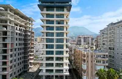 Seaside Serenity: Modern 1+1 Apartment Just 50m from the Beach in Mahmutlar